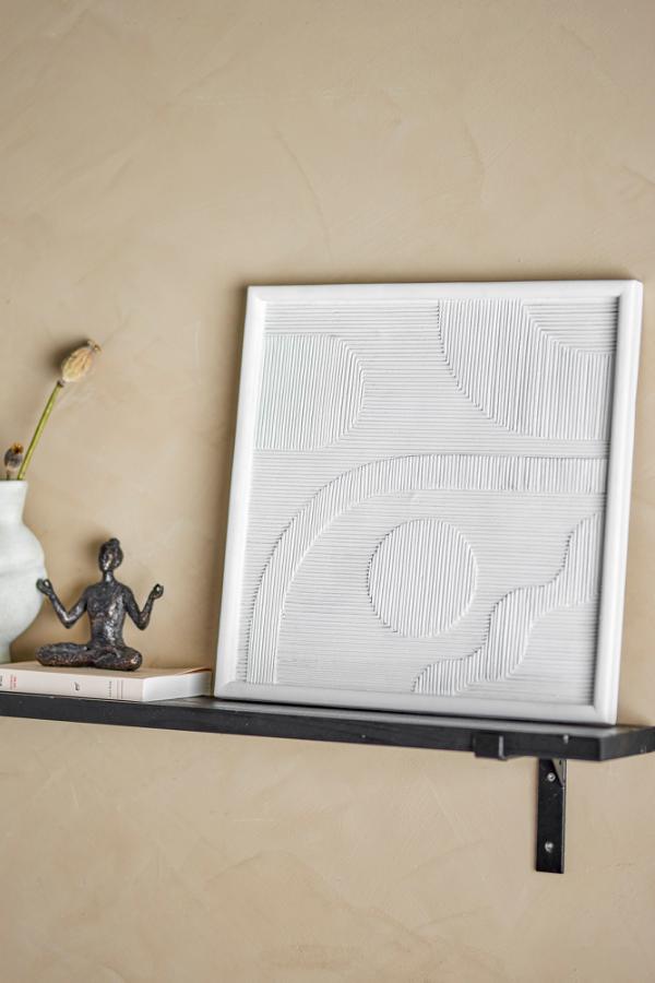 Bloomingville Patina Wall Decor, White, Polyresin