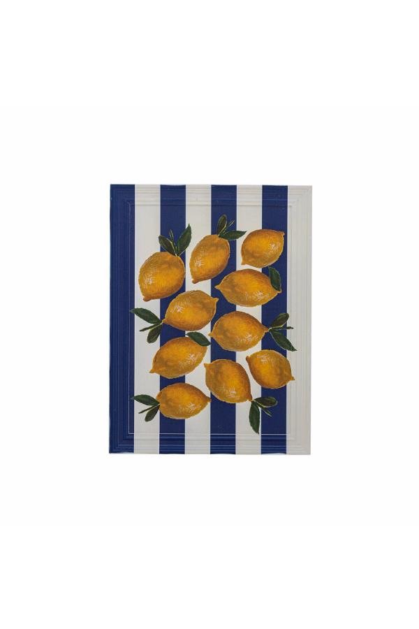 Creative Collection Limone Illustration w/ Frame, Multi, Firwood