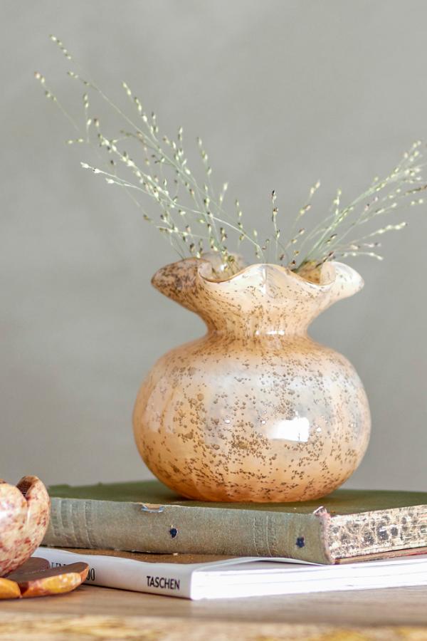 Creative Collection Thebe Vase, Orange, Glass