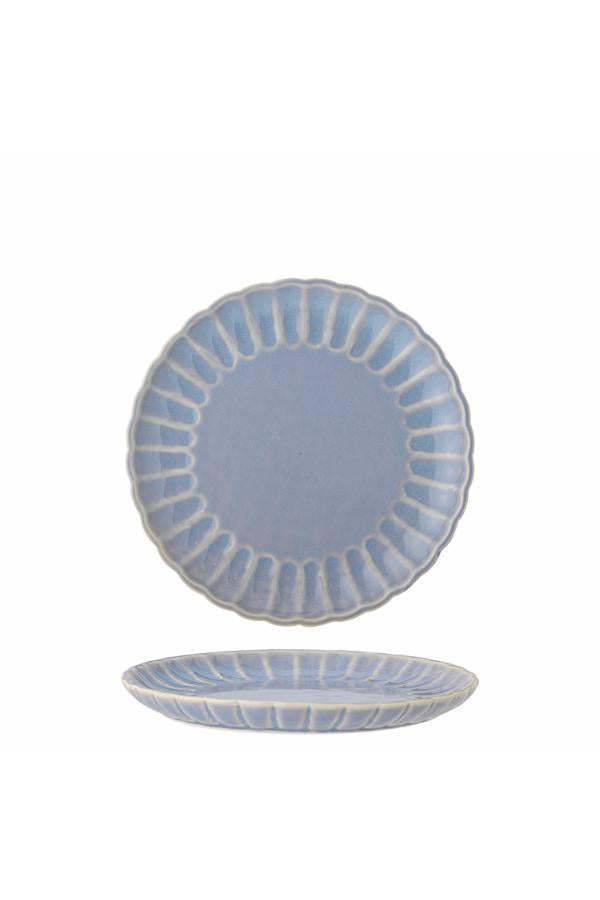 Bloomingville Latina Plate, Blue, Stoneware