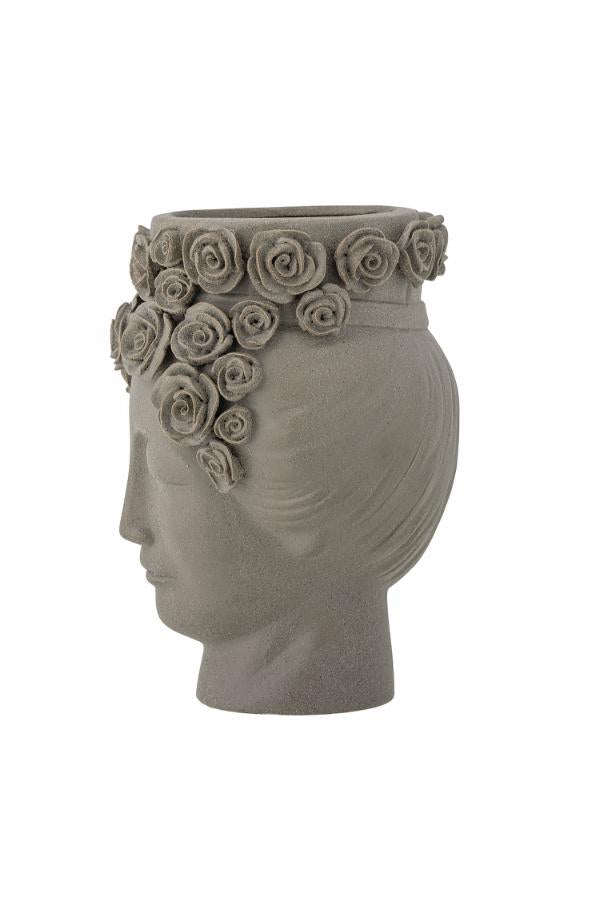 Bloomingville Akira Vase, Grey, Stoneware