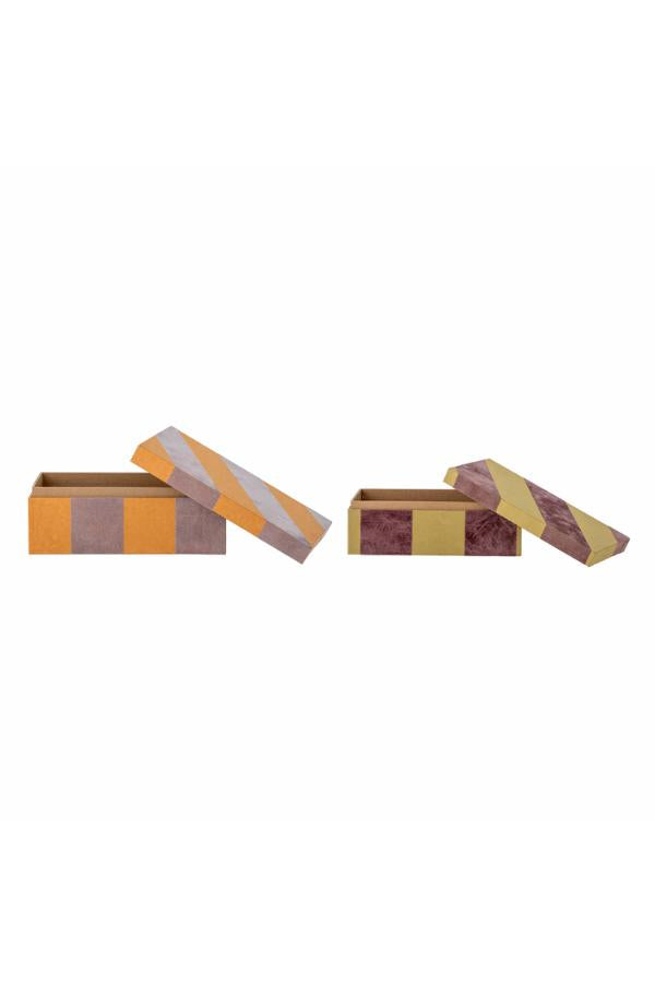 Bloomingville Samira Box w/Lid, Multi, Paper