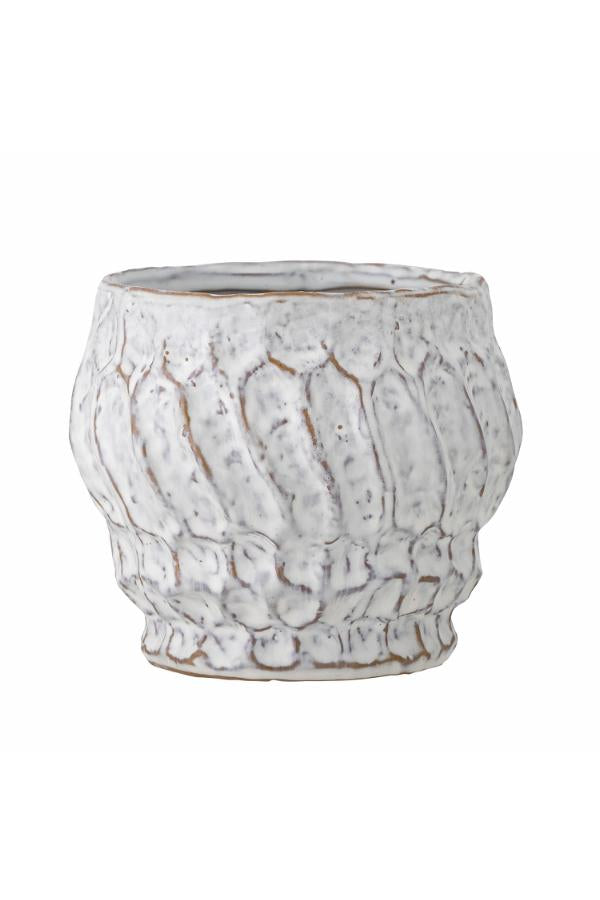 Bloomingville Cami Flowerpot, White, Stoneware