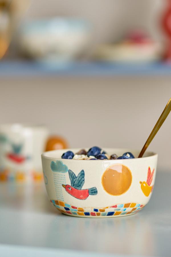 Bloomingville Mini Colorine Bowl, Multi, Stoneware