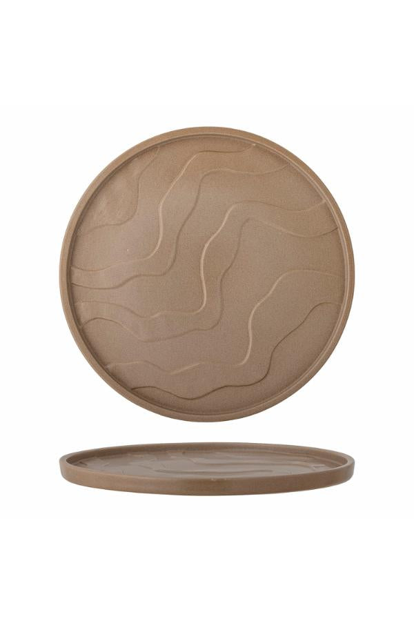 Bloomingville Noria Tray, Brown, Stoneware