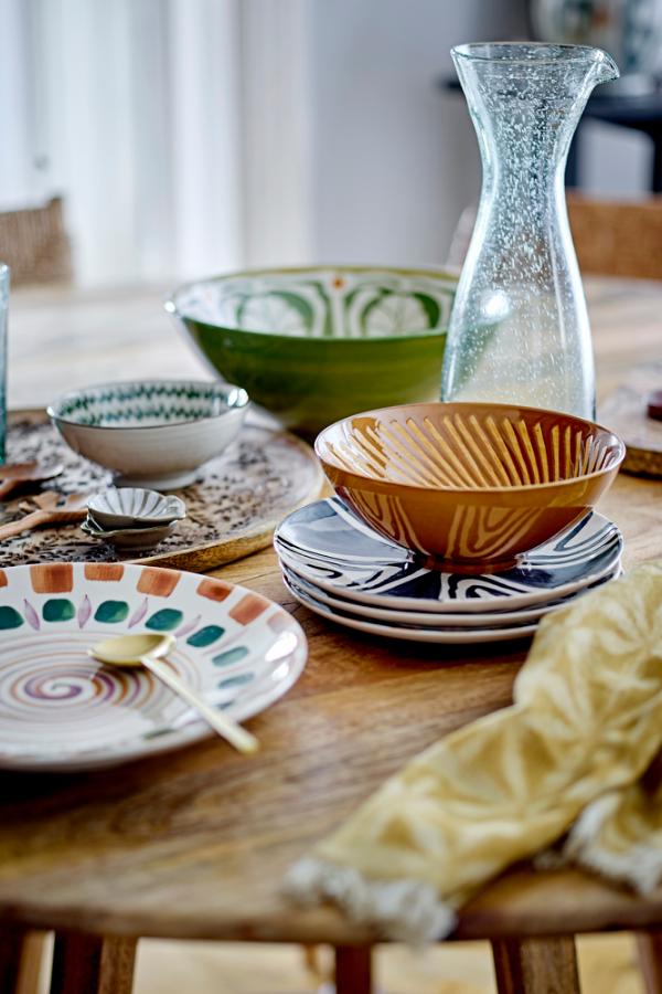 Bloomingville Shama Plate, Blue, Stoneware