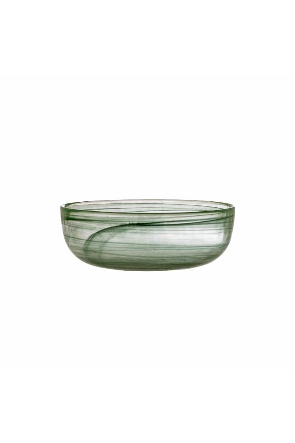 Bloomingville Amelie Bowl, Green, Glass