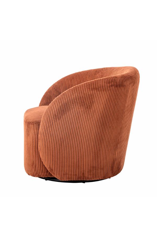 Bloomingville Pradi Lounge Chair, Orange, Polyester