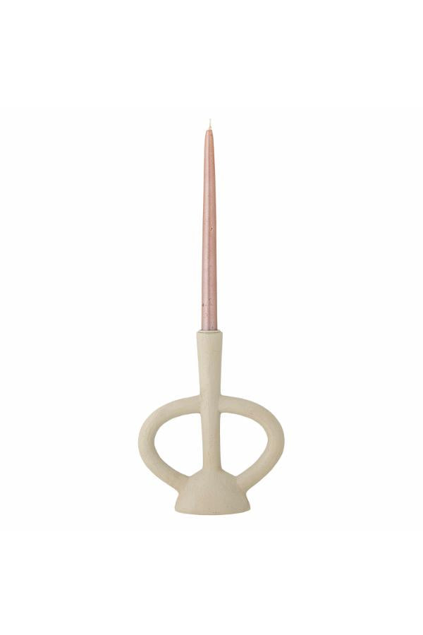 Bloomingville Ramina Candle Holder, White, Polyresin