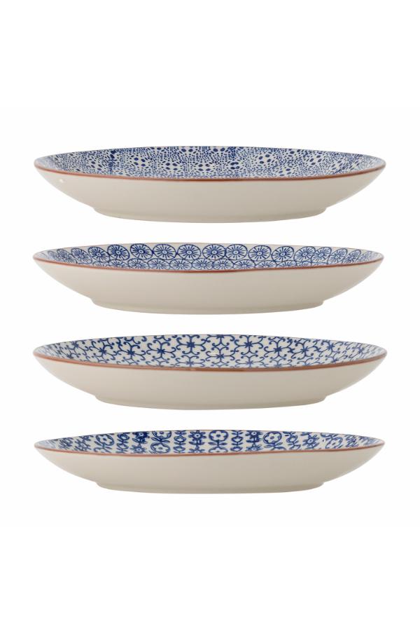 Bloomingville Karine Plate, Blue, Stoneware