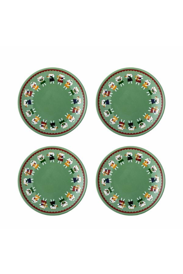 Bloomingville Peo Plate, Green, Stoneware