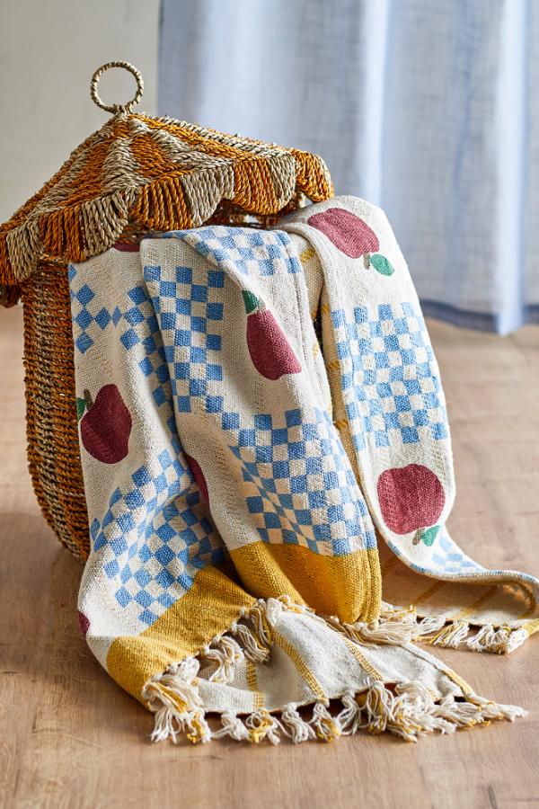Bloomingville Mini Gala Throw, Multi, Recycled Cotton