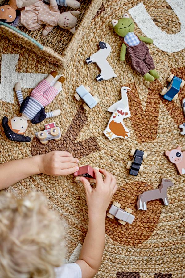 Bloomingville Mini Dinne Rug, Brown, Jute
