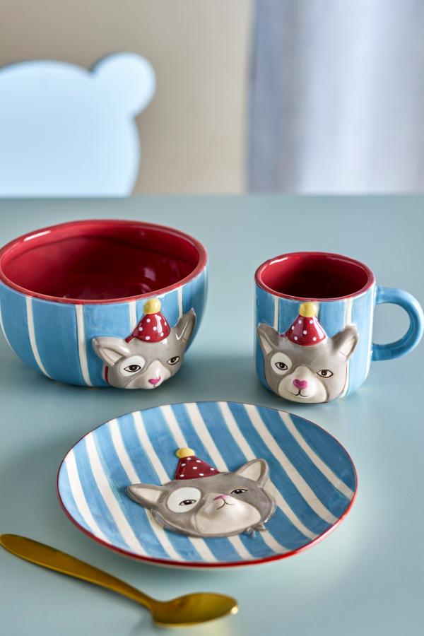 Bloomingville Mini Party Tableware Set, Multi, Stoneware