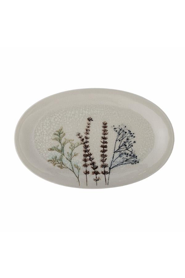 Bloomingville Bea Serving Plate, Nature, Stoneware