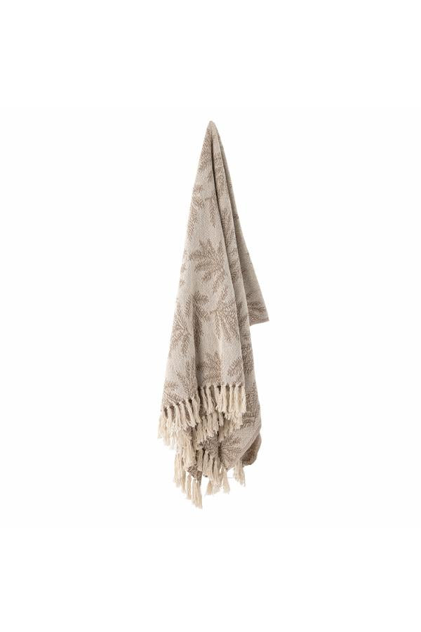 Bloomingville Gabriela Throw, Brown, Recycled Cotton