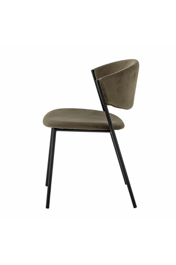 Bloomingville Marlo Dining Chair, Green, Recycled Polyester