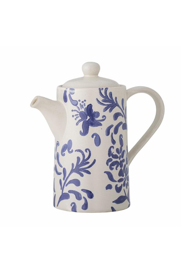 Creative Collection Petunia Teapot, Blue, Stoneware