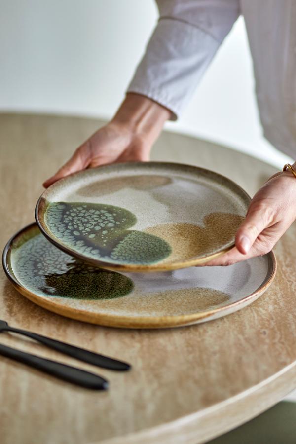Bloomingville Jules Dinnerware Set, Green, Stoneware