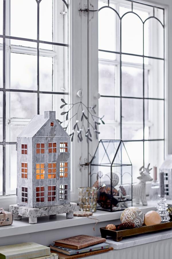 Bloomingville Heidrun Lantern, Grey, Metal