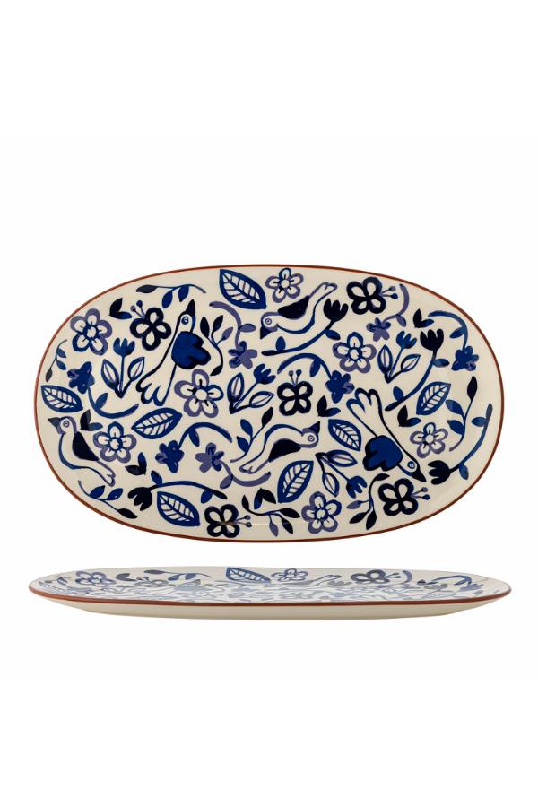 Bloomingville Figuria Serving Plate, Multi, Stoneware