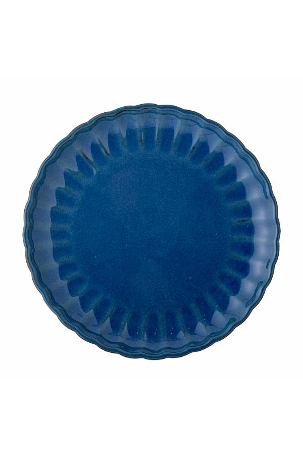 Bloomingville Latina Plate, Blue, Stoneware