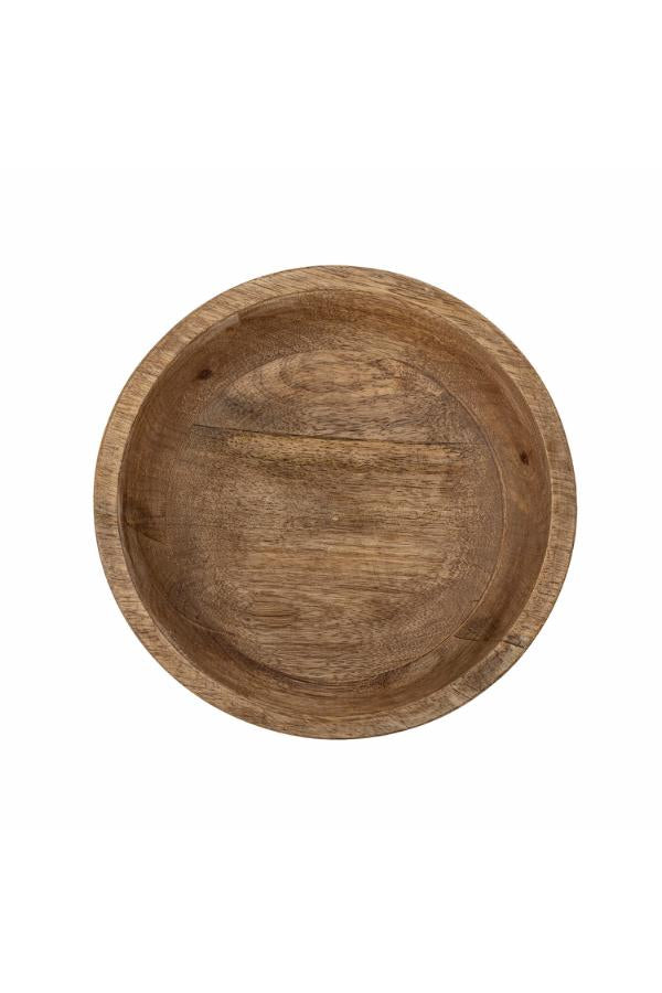 Bloomingville Nanuka Pedestal Bowl, Nature, FSC®100%, Mango