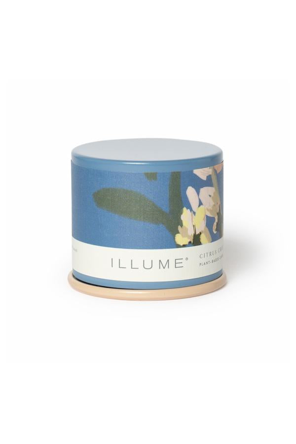 Illume Citrus Crush Demi Vanity Tin Candle, Blue,