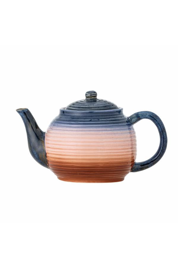Bloomingville Tatum Teapot w/Teastrainer, Multi, Stoneware