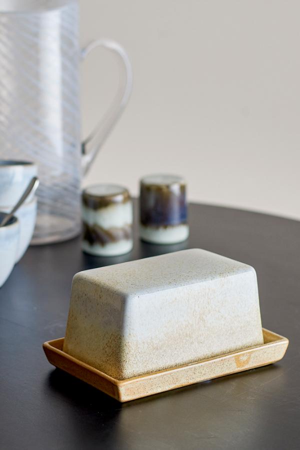 Bloomingville Paula Butter Box, Nature, Stoneware