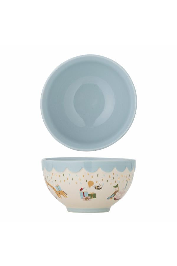 Bloomingville Mini Celebrate Bowl, Blue, Stoneware