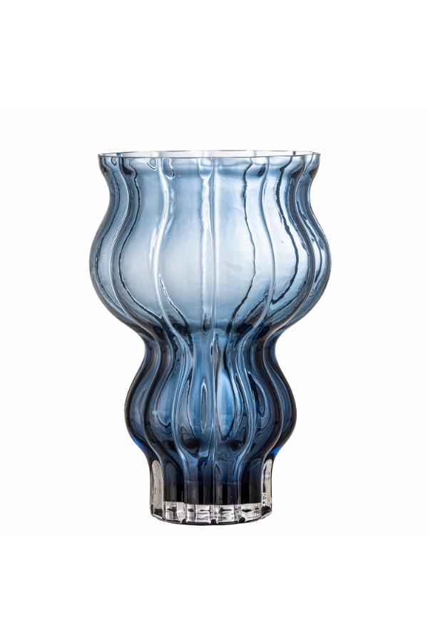 Bloomingville Zanna Vase, Blue, Glass