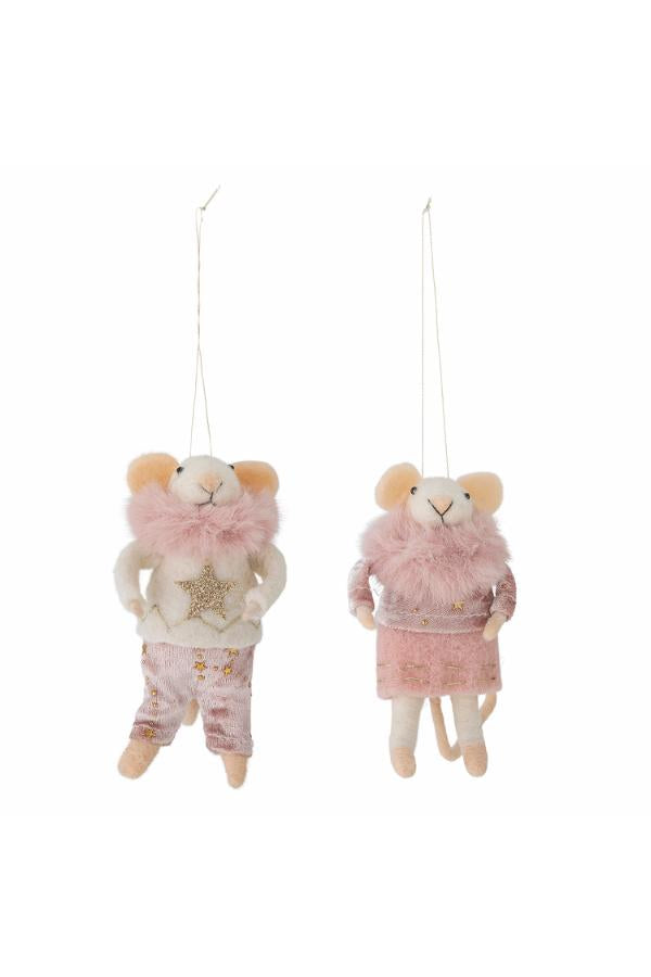Bloomingville Peo Ornament, Rose, Wool
