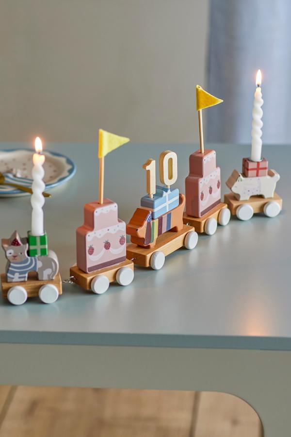 Bloomingville Mini Party Birthday Decoration, Multi, FSC®100%, MDF
