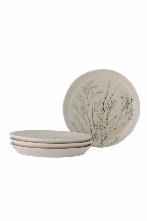 Bloomingville Bea Plate, Multipack, Nature, Stoneware