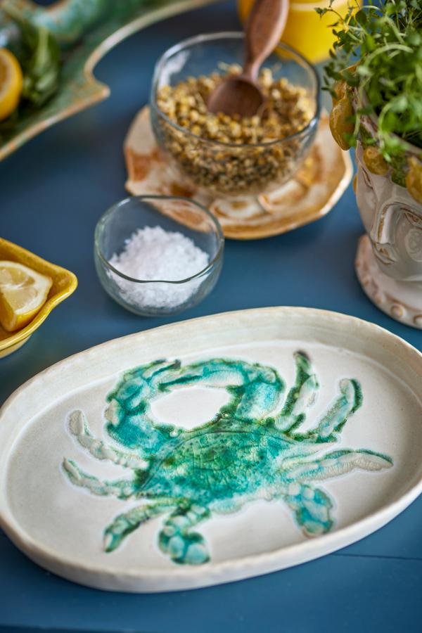 Creative Collection Hadden Plate, Green, Stoneware