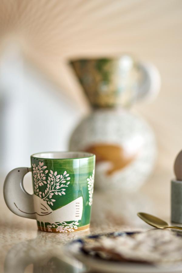 Bloomingville Hezha Cup, Green, Stoneware