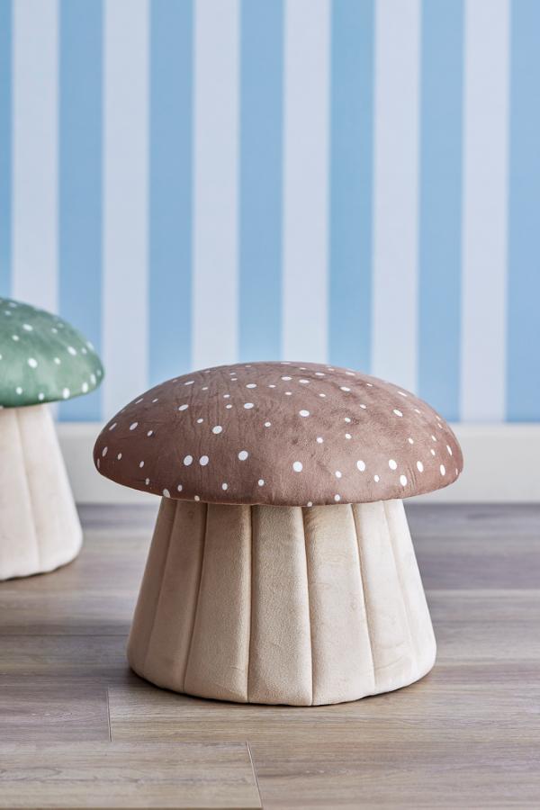 Bloomingville Mini Lue Pouf, Multi, FSC®100%, MDF
