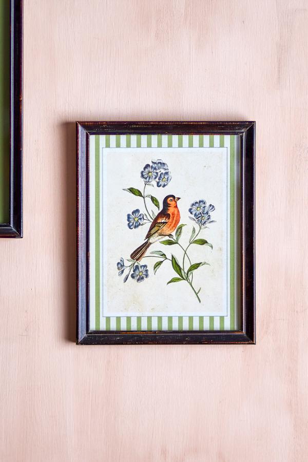 Creative Collection Renji Illustration w/ Frame, Multi, Firwood