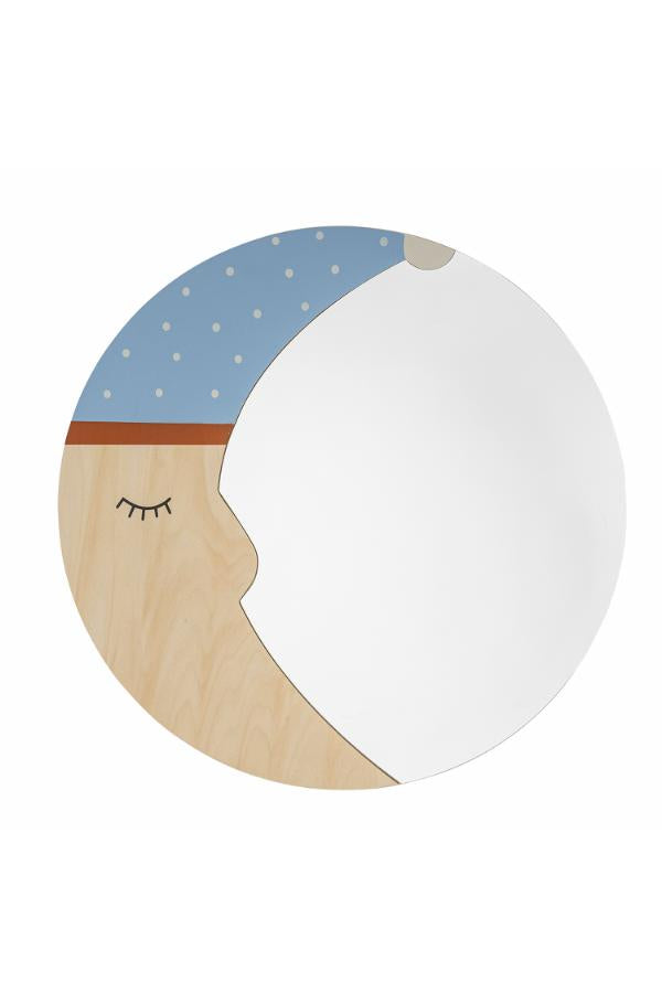 Bloomingville Mini Moony Wall Mirror, Multi, FSC®100% Plywood