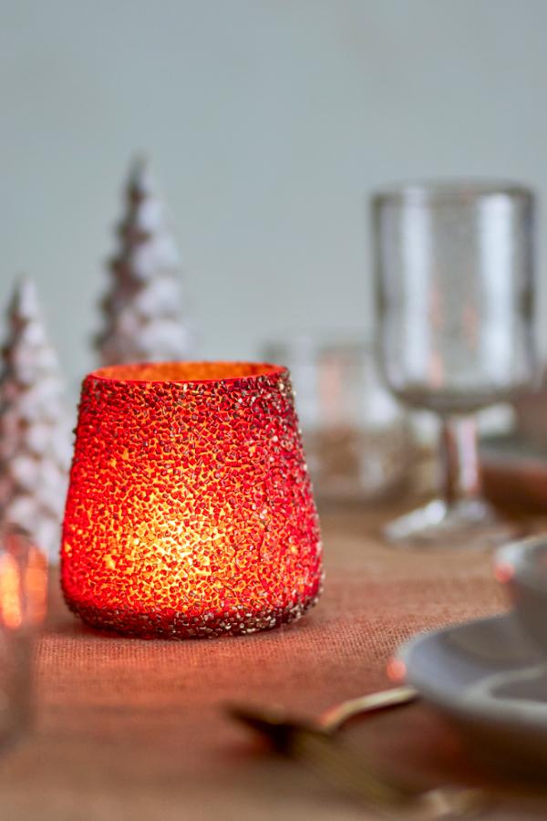 Bloomingville Filiz Votive, Gold, Recycled Glass