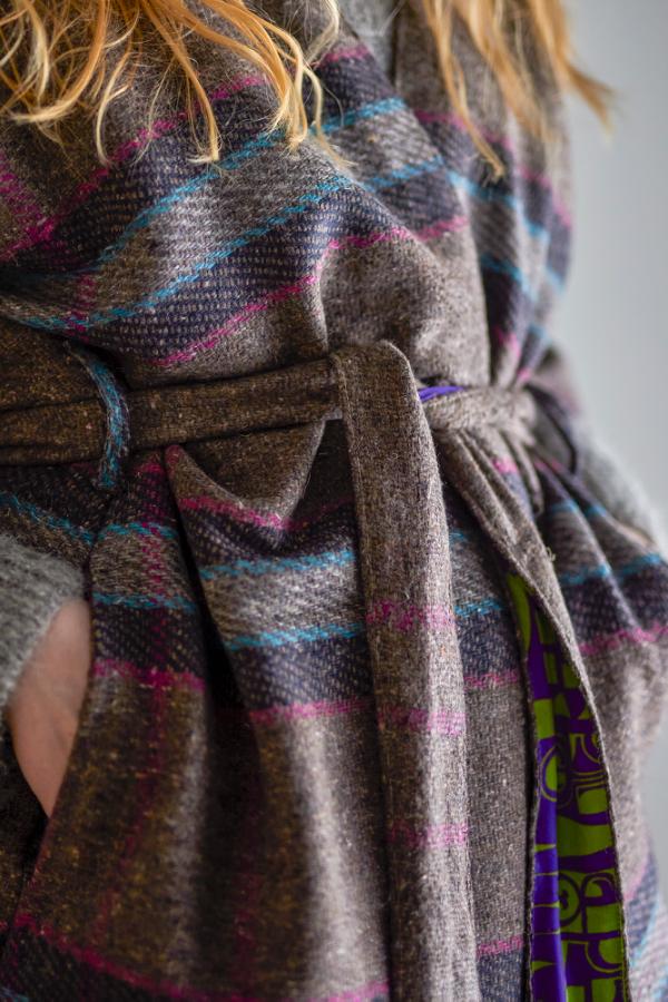 Creative Collection Rieti Kimono, Grey, Upcycled
