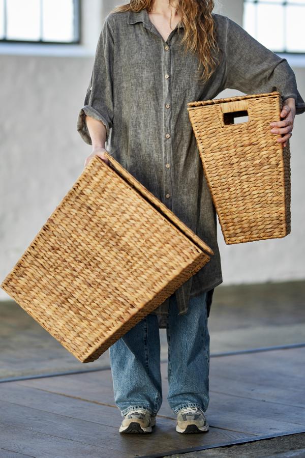 Bloomingville Mios Laundry Basket, Nature, Water Hyacinth