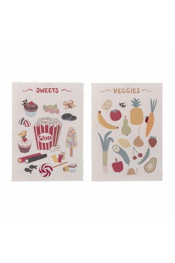 Bloomingville Mini Papio Poster, Multi, Paper