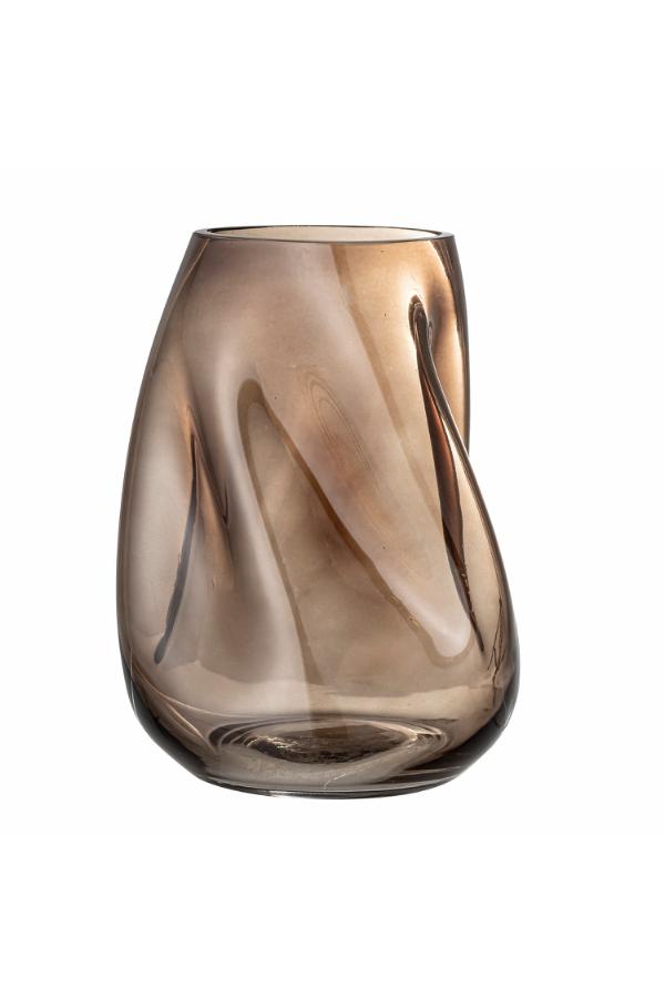 Bloomingville Ingolf Vase, Brown, Glass