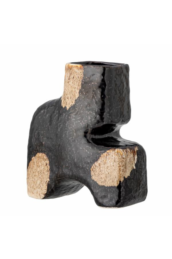 Bloomingville Ollia Vase, Black, Stoneware