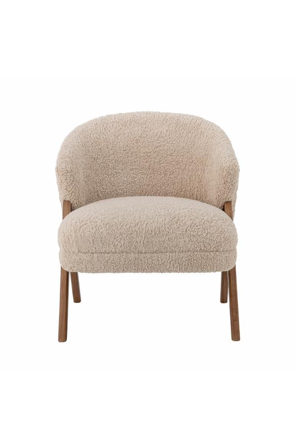 Bloomingville Camino Lounge Chair, Nature, FSC®100%, Rubberwood