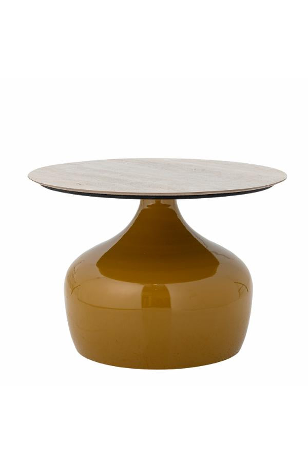 Creative Collection Lecco Coffee Table, Yellow, Metal