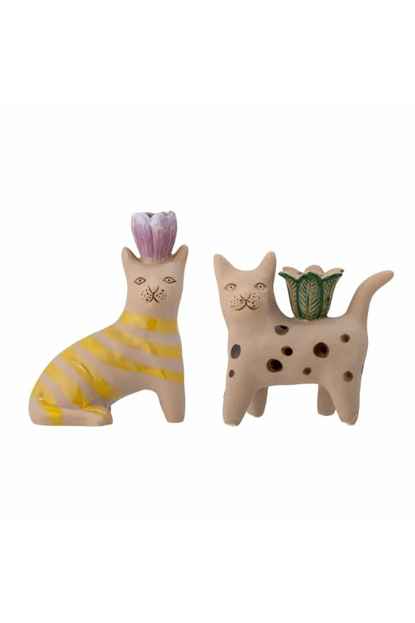Bloomingville Mamie Candle Holder, Multi, Stoneware