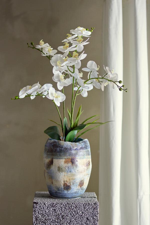 Bloomingville Nienna Vase, Blue, Stoneware
